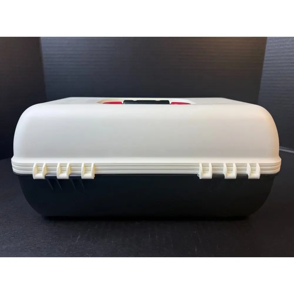 Vtg Caboodles Black White Pink 2620 Makeup Cosmetic Jewelry Case Mirror 90s USA
